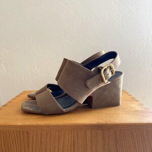 Suede Celine Sandals